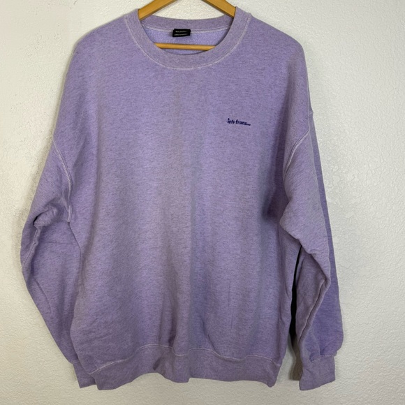 Iets Frans Lavender Heather crewneck Sweatshirt Casual Relax Unisex Streetwear - Picture 1 of 8